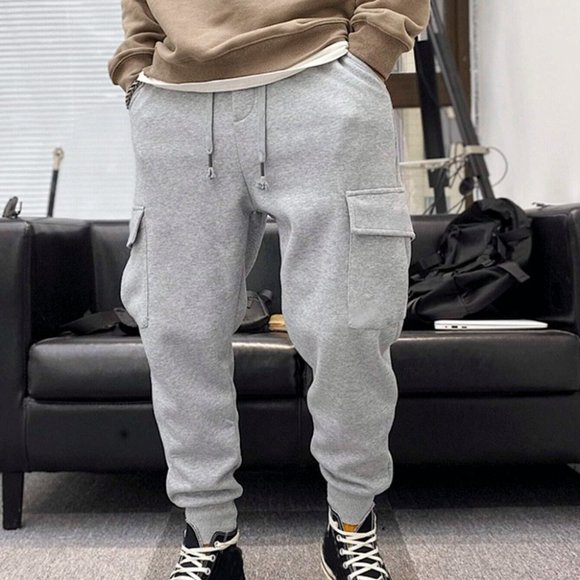 MODA ME COUTURE Other - Men's Waist Sweatpants With Drawstring & Flap Pock